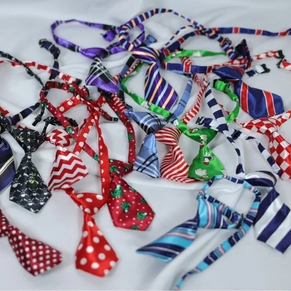 🅽🅴🆆 striped adjustable dog tie cat pet tie, funny pet ties dog cat clothes - Picture 6 of 11